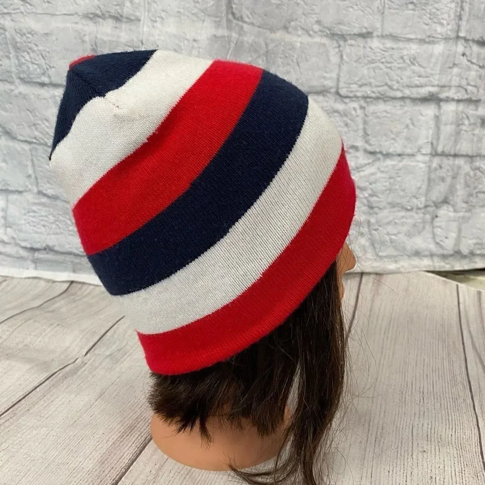 Under armour youth boys reversible winter beanie red white & blue